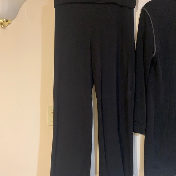 Capote Black/Gray Pants/Jacket Set sz M - Picture 6 of 9